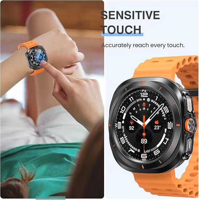 Samsung Galaxy Watch Ultra Displayschutzfolie, Silikon, Schwarz, Unisex - Bild 5