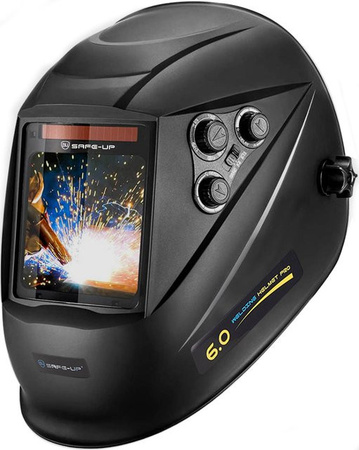 SAFEUP Schweißmaske mit automatischer Verdunkelung und True Color Technologie, Schweißhelm mit großer Sicht für MIG MAG MMA WIG Elektroden Schweißgeräte