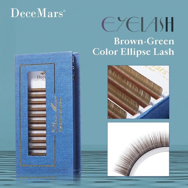 DeceMars Wimpernverlängerung, Grün-Braun, Unisex - Bild 1