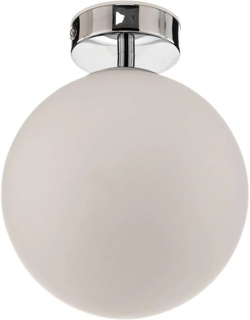 Arcchio LED Deckenlampe Maviris 9641156 in Chrom, moderne 1-flammige Badezimmerleuchte aus Metall mit Glasschirm, IP44 spritzwassergeschützt, Farbe: Chrom - Bild 1