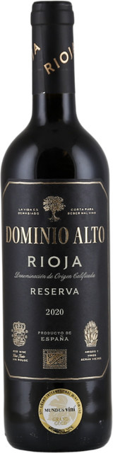 Burgo Viejo Dominio Alto Reserva 2020, Tempranillo, Rotwein, 0,75 l - Bild 1