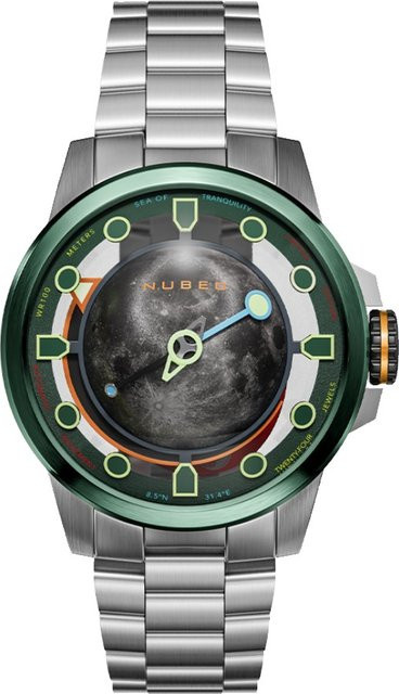 Nubeo Herrenuhr Automatik, Edelstahl, Grün, 48 mm, 10 ATM - Bild 1