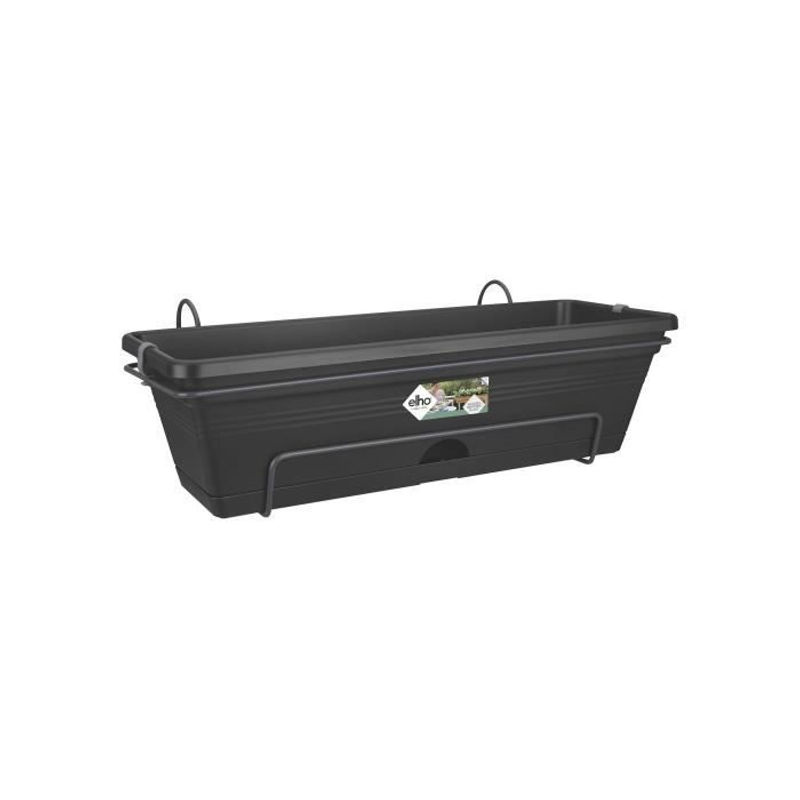ELHO Balconniere Green Basics Allin1 50 Blumenkasten für Draußen & Balkon, Farbe: Black, B: 47,3 cm, T: 25,7 cm, H: 16,7 cm - Bild 2