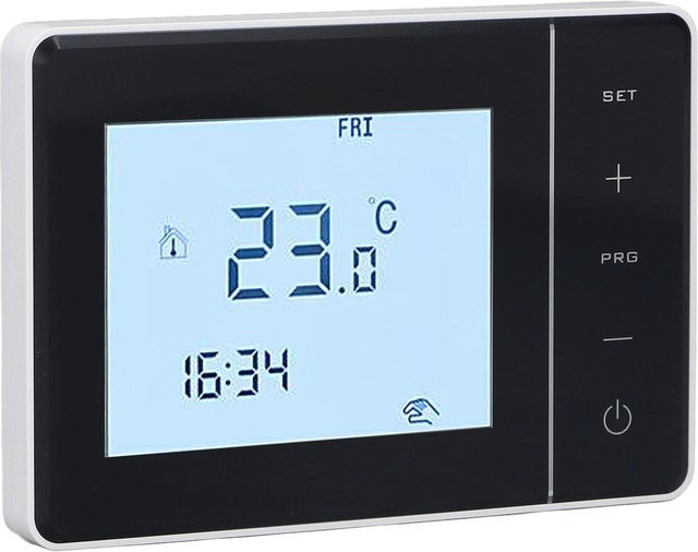 Programmierbarer elektrischer Temperaturregler Koogeelife mit NTC-Sensor und Display, Weiß - Bild 1
