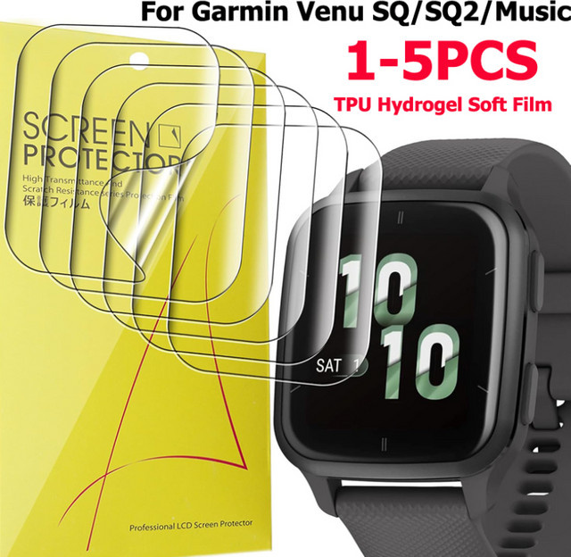 Garmin Hydrogel Schutzfilm, Schwarz, Venu SQ SQ2 - Bild 1