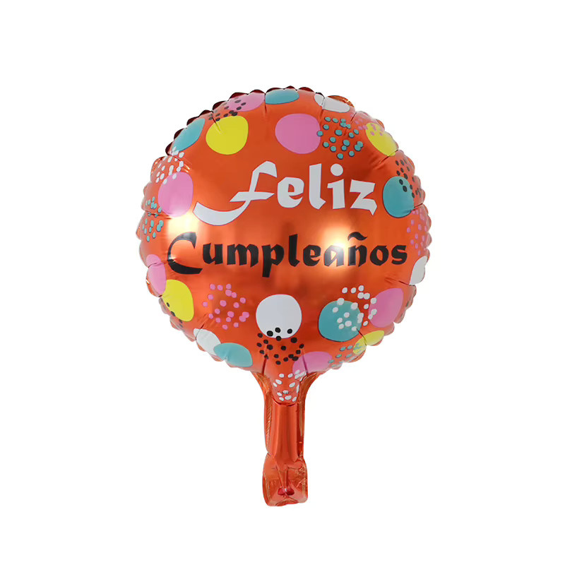 20 Stück bunte Folienballons für Geburtstag mit spanischen Aufschriften, Durchmesser: 25,4 cm, Partydekoration von LQVYI - Bild 3