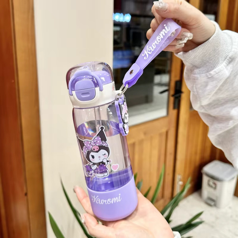 Sanrio Trinkbecher aus Tritan mit Kuromi Cinnamoroll und Melody in Transparent, 420 ml - Bild 4