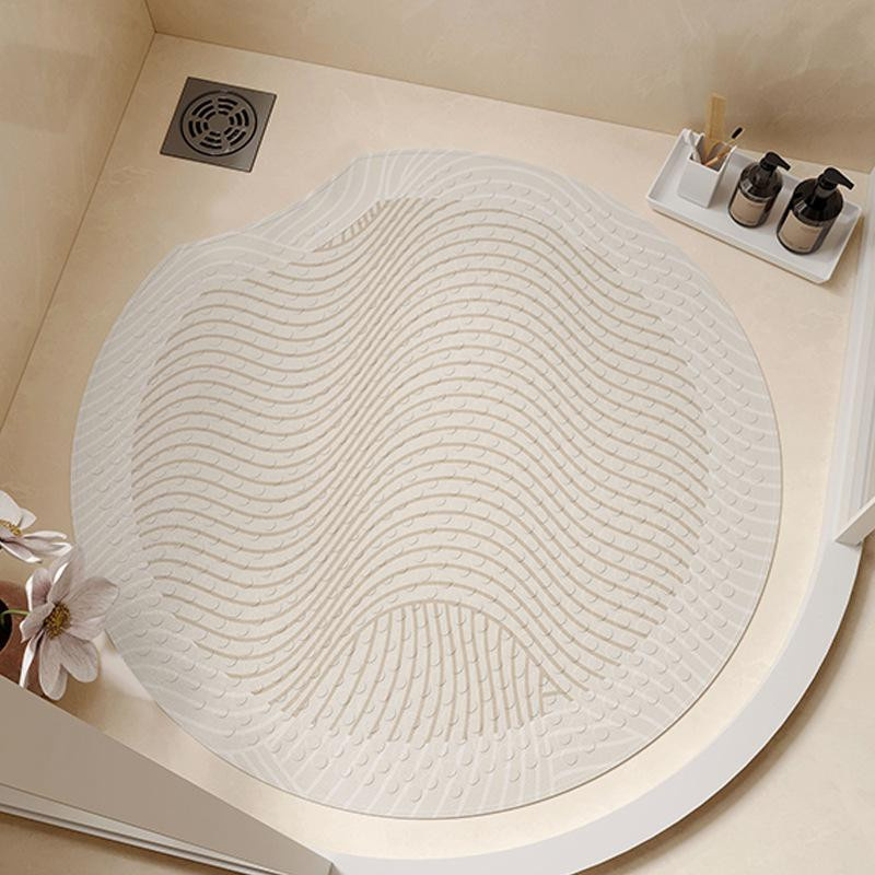 Runde Anti-Rutsch-Badezimmer Matte von Yiran Health & Beauty, kreisförmig und waschbar, Durchmesser: 55 cm - Bild 1