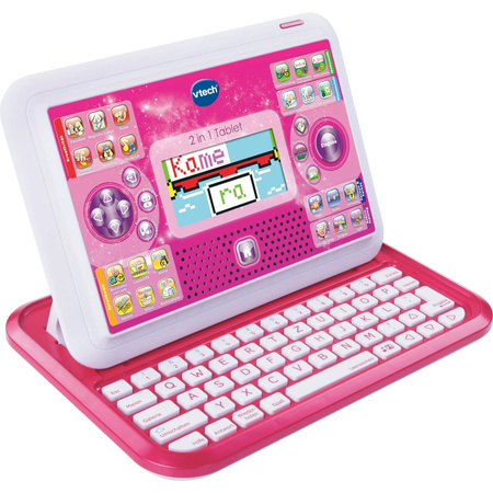 Vtech 2 in 1 Lerncomputer Tablet für Mädchen in Pink