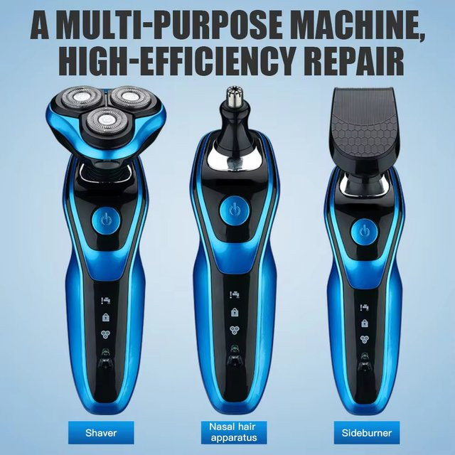 XMSJ Elektrischer Rasierer 3-in-1, Herren, Waschbar, USB-Aufladbar - Bild 1