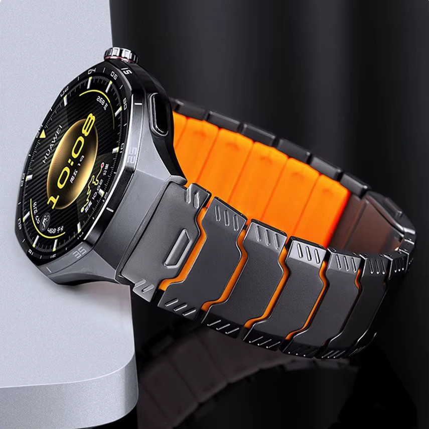 LuLuTom Uhrenarmband Titan, Silikon, Schwarz, Unisex - Bild 3