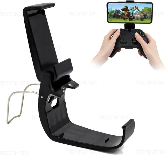 TECTINTER Handy-Clip für Xbox Series S/X Controller, Griffhalterung in Schwarz - Bild 1