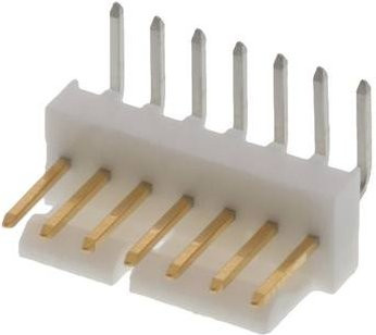 Molex Einbau-Stiftleiste Standard in Weiß mit Goldkontakten - Bild 1