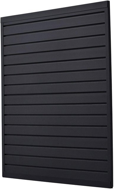 Buying Solutions MB Lamellenwandverkleidung aus PVC in Schwarz mit modularem Design, B/H: 122 x 122 cm - Bild 1