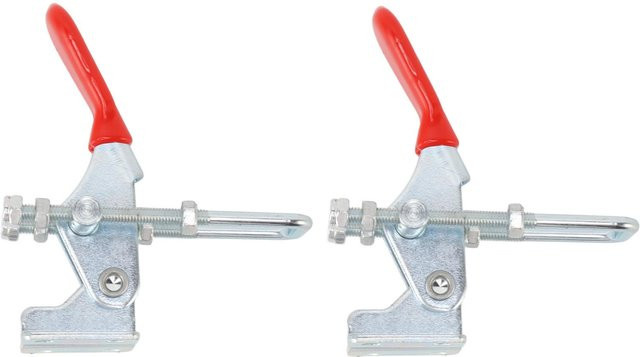 2er-Set mfySpace Heavy Duty Einstellbare Toggle Latch Clamp Pull Latch GH 40323 in Weiß und Silber - Bild 1