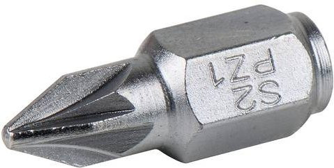 KS Tools Kreuzschlitz-Bit PZ 0 aus Stahl, Farbe: Silber, Länge: 18 mm - Bild 1