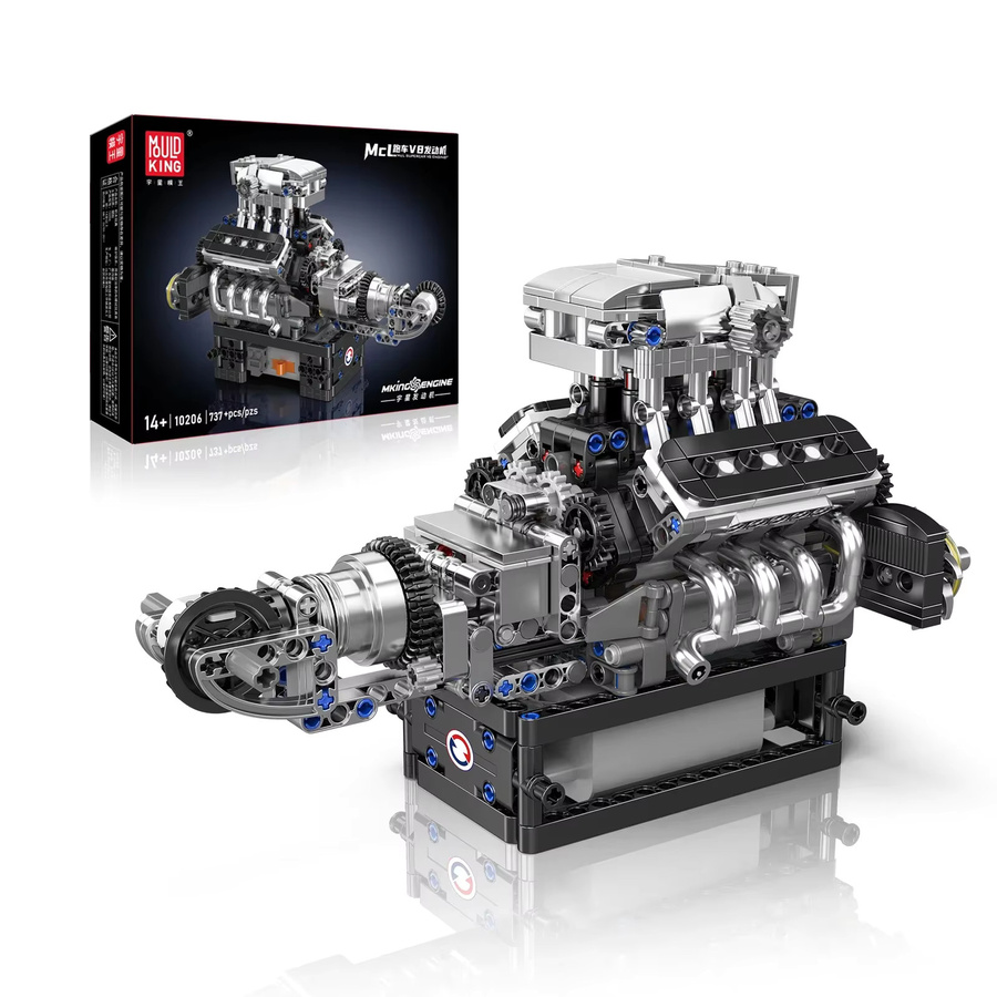 Mould King 10206 MCL Sportwagen V8 Motor, motorisiertes Simulationsmodell, ab 14 Jahren - Bild 2
