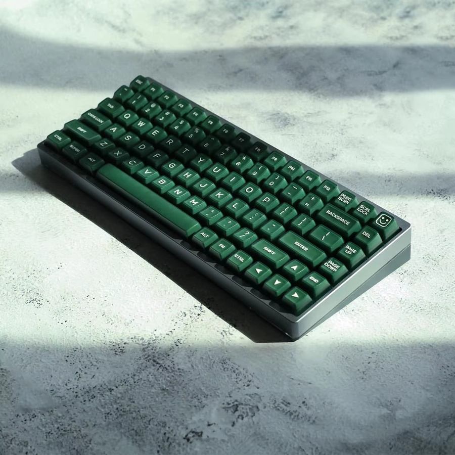 Venit Keys Double Shot PBT Tastenkappen im SA-Profil, 142 Stück, Grün, Durchscheinend, für Cherry MX mechanische Tastaturen, ISO ANSI-Layout - Bild 2