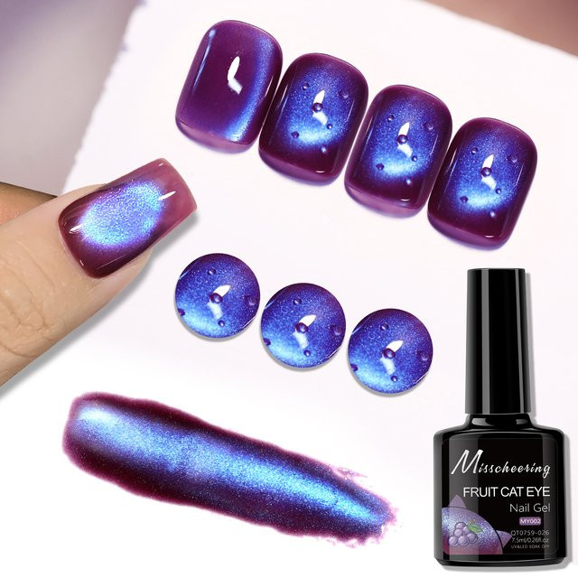Misscheering Nagellack, 12 Farben, Obst-Katzenaugen-Effekt, schimmernd - Bild 1