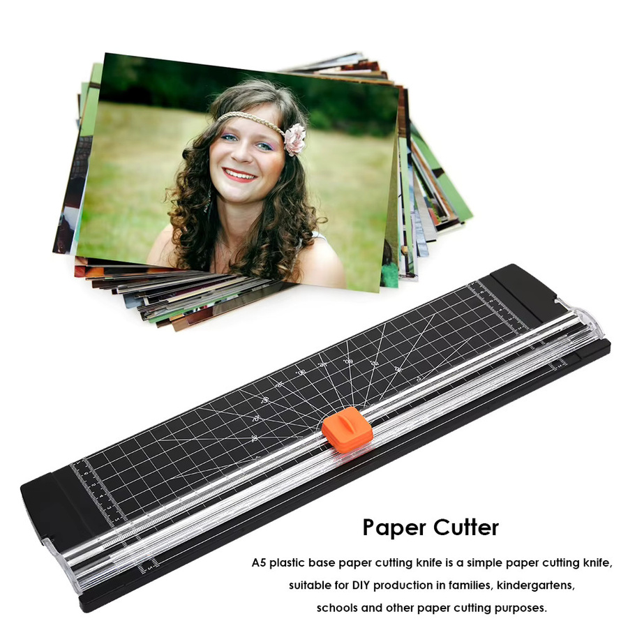 Shunmaii Papier Cutter und Foto Trimmer für A3/A4 mit Kunststoffbasis und Rotationsklinge in Schwarz - Bild 3