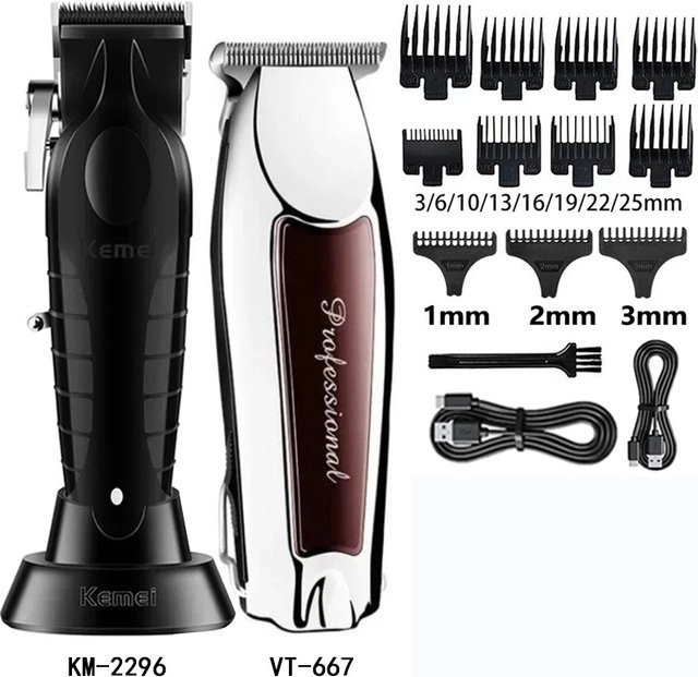 Kemei Haarschneidemaschine, Herren, Schwarz - Bild 1