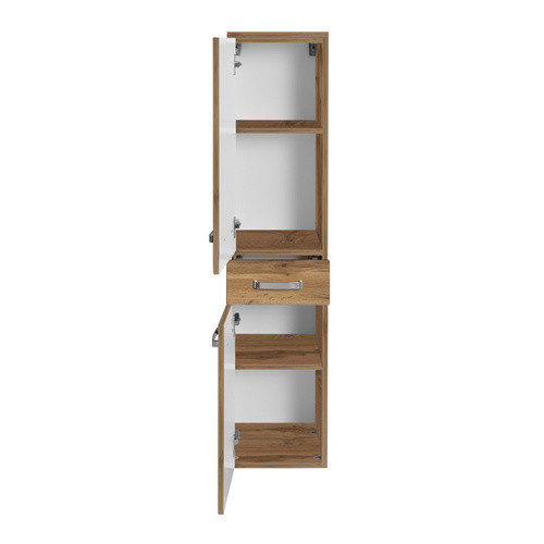 HELD MÖBEL Midischrank Bologna in Eiche Optik, Mehrfarbig, B/T/H: 30 x 35 x 130 cm - Bild 2