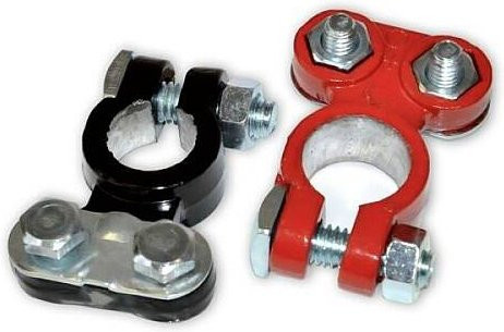 IWH Batteriepolklemme 019022 in Rot und Schwarz - Bild 1