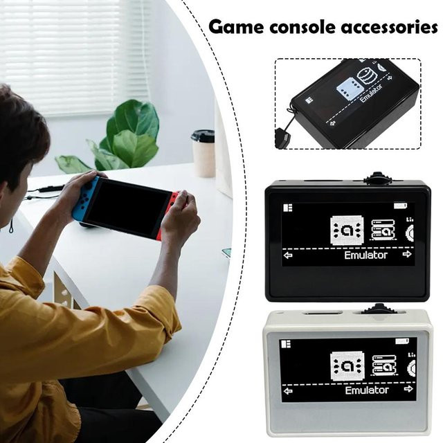 INFC Pixl Amiibo Emulator für Nintendo Switch mit OLED High-Definition Display und Smart Analog Linkage in Schwarz - Bild 1