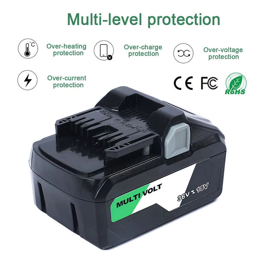 Wiederaufladbarer Ersatzakku für Hitachi und Hikoki MultiVolt BSL36A18 BSL36B18 mit 36V 6000mAh oder 18V 3000mAh - Bild 3