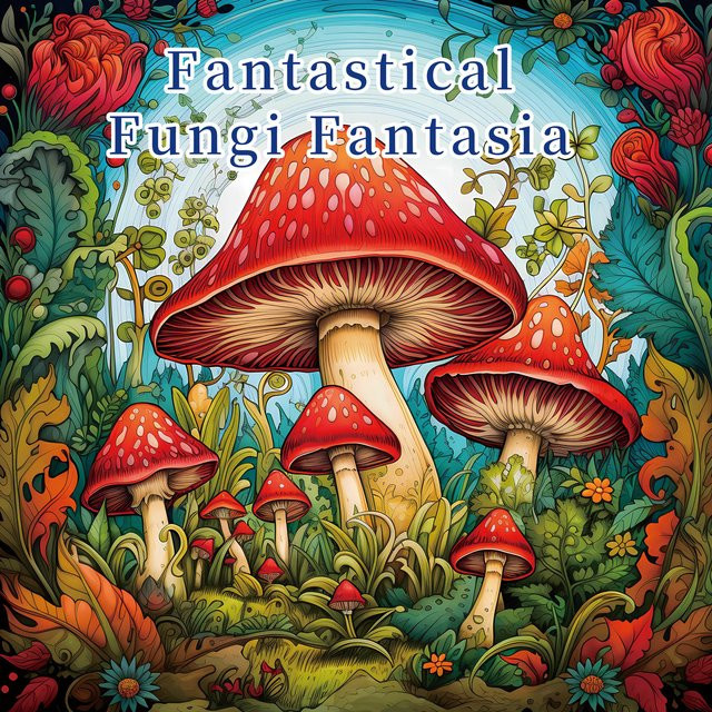Malbuch Fantastische Pilze: Entspannendes Malhandbuch für Erwachsene und Jugendliche in Multicolour - Bild 1