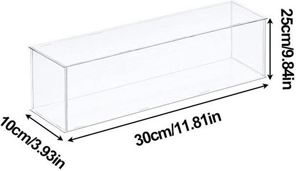 Good Industrial Accessories Transparente Vitrine als Box Organizer und Staubdichter Aufbewahrungsständer, B/T/H: 30 x 10 x 25 cm - Bild 1