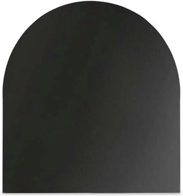 Valo Stahlbodenplatte Rundbogen in Schwarz, B/T/H: 100 x 120 x 0,2 cm - Bild 1