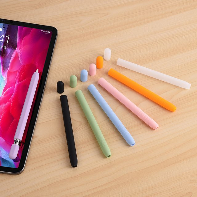 Cartoon Silikon Stiftetui für Apple Pencil 3. Generation USB-C in Einfarbig - Bild 1