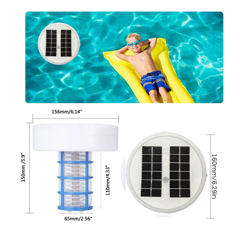 Dreamburgh Solar-Pool-Ionisator mit Kupfer- und Silber-Ionen zur Algenbekämpfung und Chlorreduzierung für dein Outdoor-Schwimmbad - Bild 3