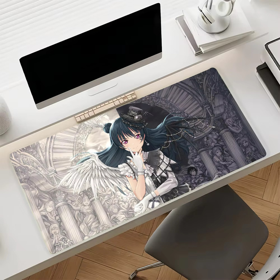 Love Live Sunshine Anime Mauspad in Multicolour, rutschfeste Gamer-Schreibtischunterlage für Laptop und Büro - Bild 6