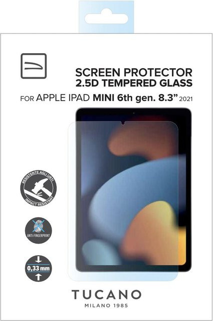 Tucano Displayschutzglas für Apple iPad mini 6. Gen 8,3 Zoll (2021) in Transparent - Bild 1