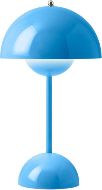 &Tradition Flowerpot VP9 Akku Tischleuchte in Blau, dimmbar und Touch-Steuerung - Bild 1