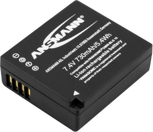 Ansmann Kamera-Akku DMW-BLG10 Ersatz für DMW-BLG10E, 7,4 V, 730 mAh, Schwarz - Bild 1