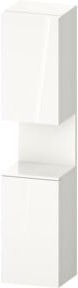 Duravit Hochschrank Qatego in Weiß Hochglanz mit 2 Türen und Glasfachböden, B/T/H: 40 x 36 x 176 cm - Bild 1