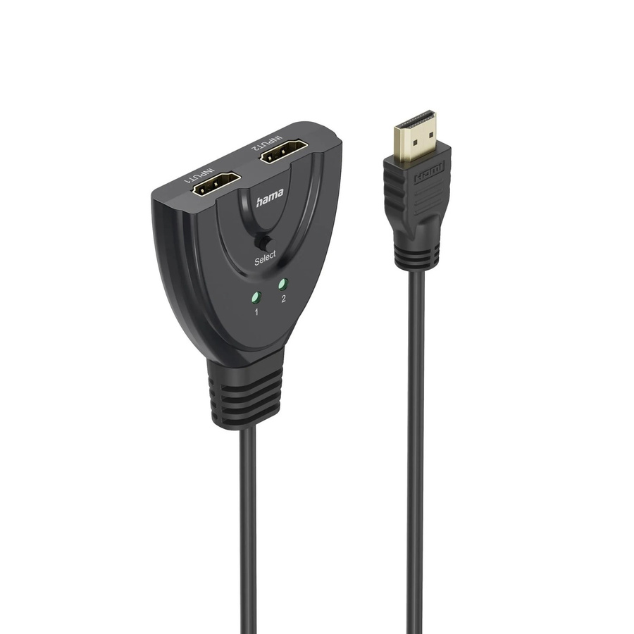 Hama HDMI-Umschalter 4K UHD 2x1 in Schwarz - Bild 2