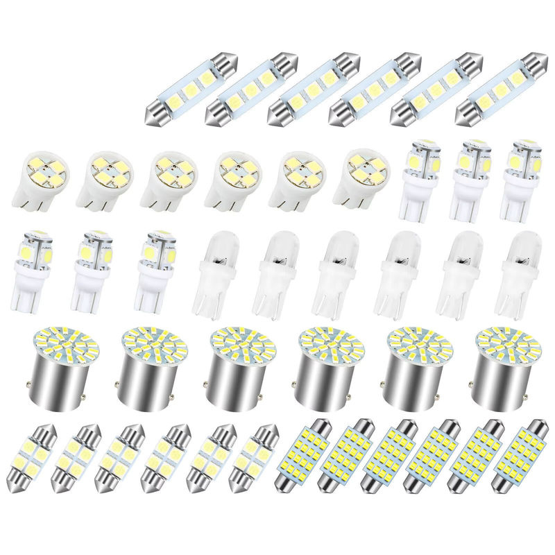 LED Glühbirnen Set für Auto Innenraum in Weiß zur Beleuchtung von Karte, Kuppel, Kofferraum und Kennzeichen - Bild 3