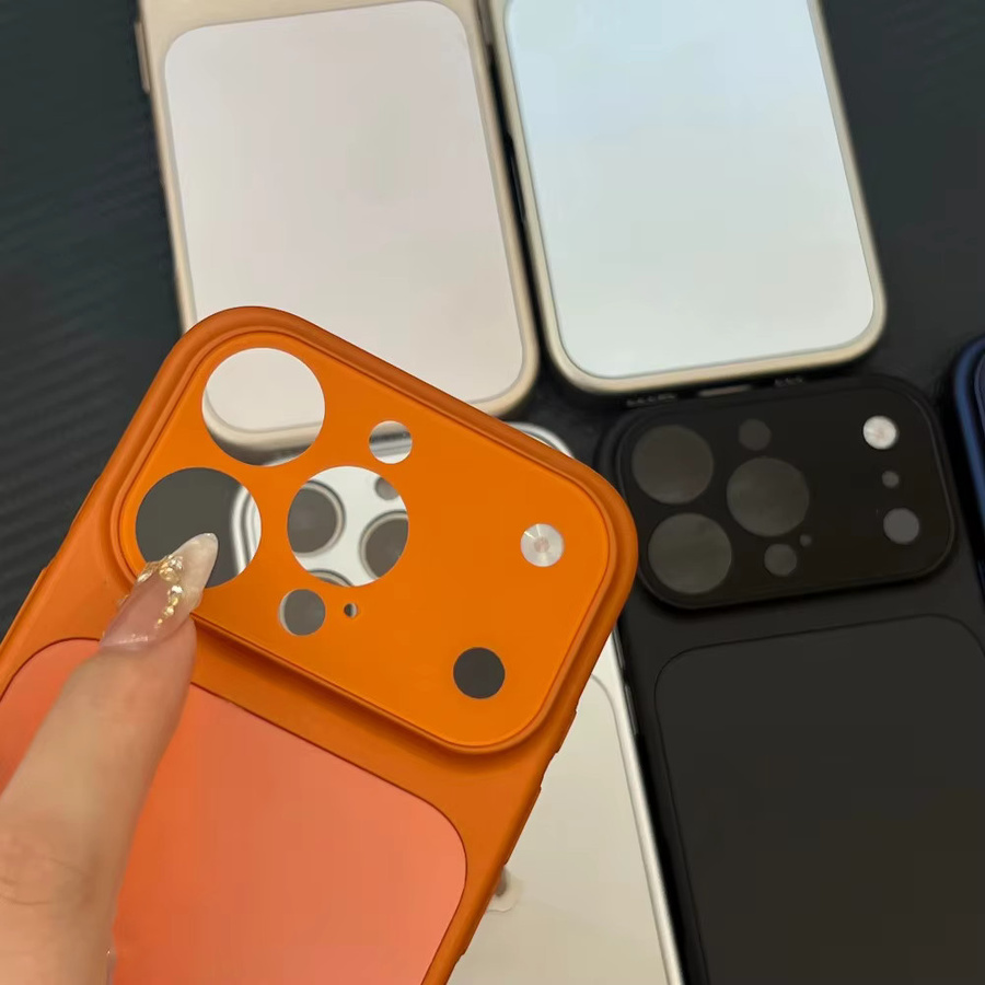 Matte Kameraobjektiv Schutzhülle für iPhone 16 15 14 13 Pro Max in Blau mit Anti-Drop Funktion - Bild 2