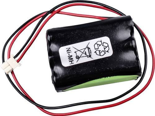 Mexcel NS600AAAHT Akkupack NiMH 7.2V 600mAh mit 6x Micro AAA Akkus in Schwarz - Bild 1