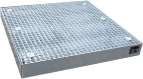 Bauer Südlohn Bodenschutzwanne BSW 123 aus Stahl, verzinkt, Farbe: Silber - Bild 1