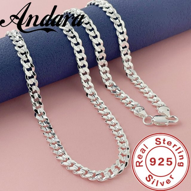 Andara Halskette 925 Silber, 7 mm, Unisex - Bild 1