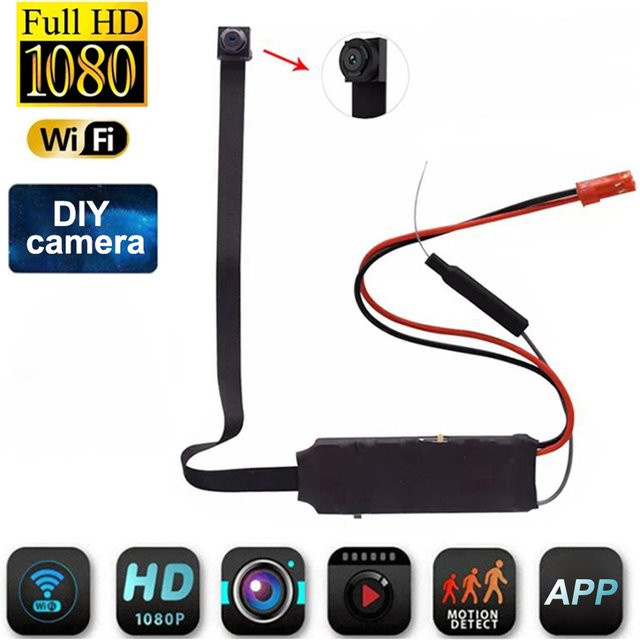 CUGUU WiFi Mini Kamera HD 1080P Video Recorder mit Bewegungserkennung und Fernbedienung in Schwarz - Bild 1