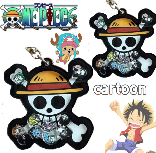 ONE PIECE Luffy Strohhut-Anhänger, Schlüsselanhänger, Bunt / Mehrfarbig - Bild 1