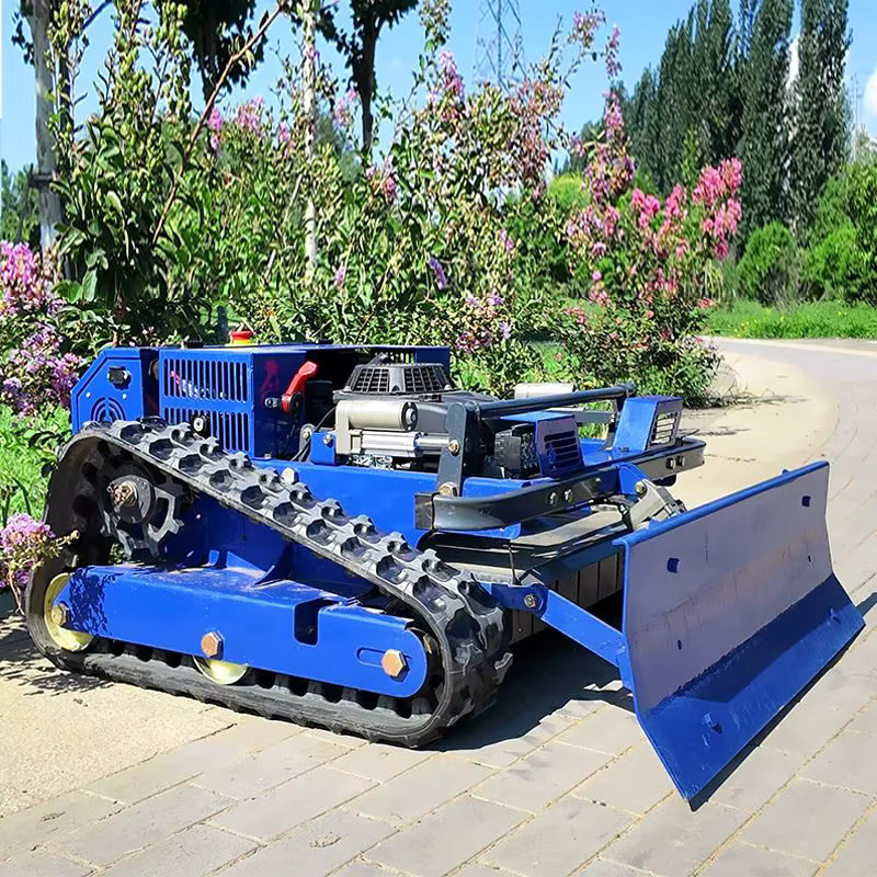 AIWEIYA Ferngesteuerter Rasenmäher in Blau mit Anti-Kipp-Chassis für Steigungen bis 45 Grad und hohe Fällhöhen - Bild 4
