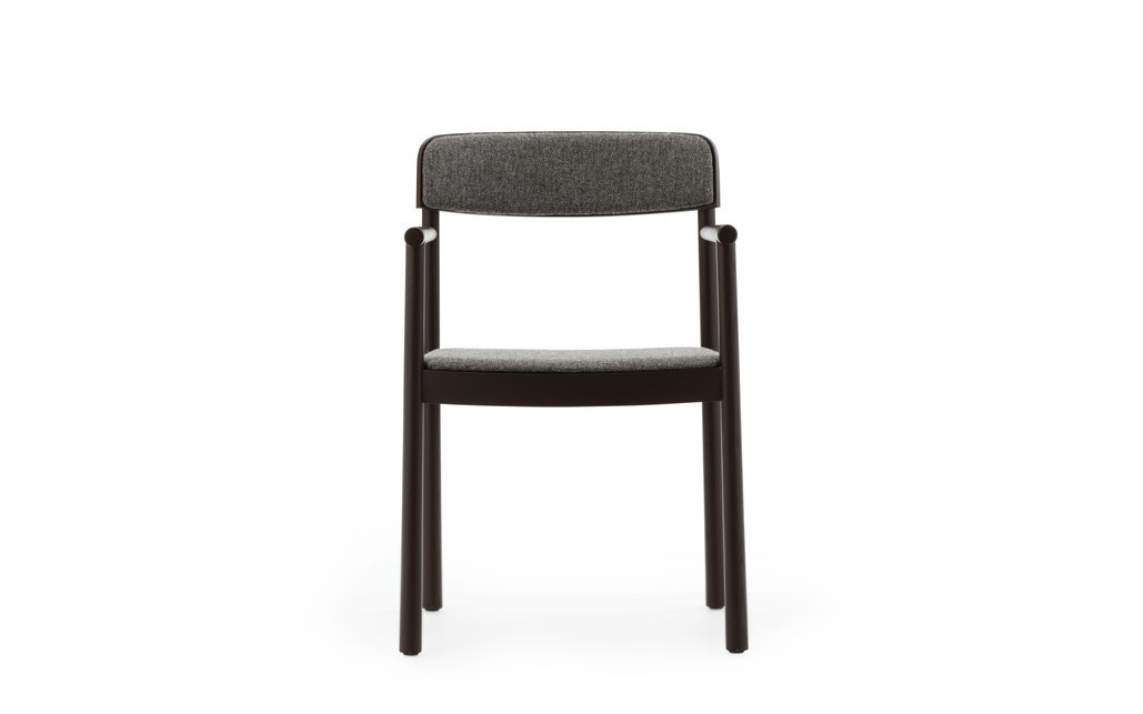 Normann Copenhagen Timb Armlehnstuhl in Braun mit Stoffbezug - Bild 2