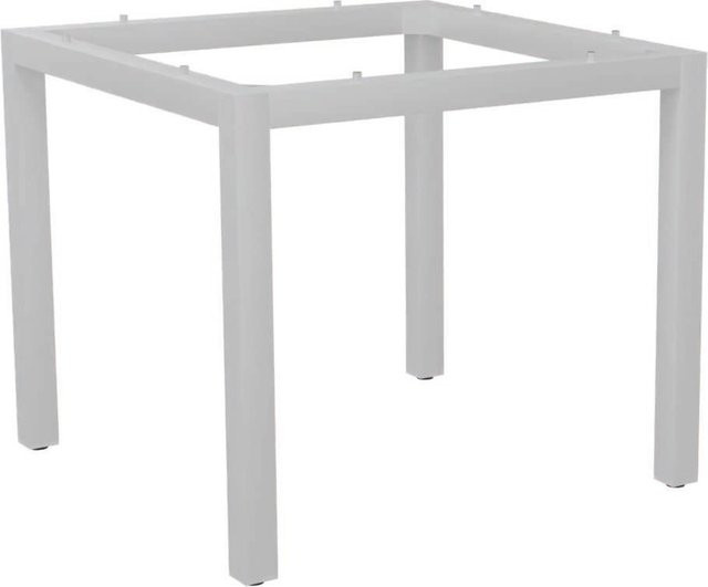 Stern Tischgestell Classic Aluminium weiß B/T: 80 x 80 cm - Bild 1